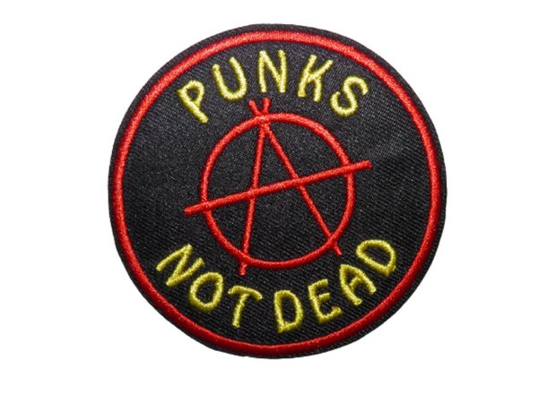 Écusson brodé thermocollant "Punks not dead"